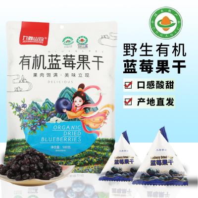 九鑫山珍蓝莓干有机蓝莓果干500g