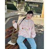 美式 秋冬款 正肩卫衣 女装 欧尼不胖超好看独特漂亮上衣胖mm大码