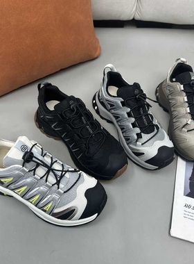 潮款厚底休闲运动鞋男2025秋季新款超软美拉德宽脚登山鞋潮男鞋