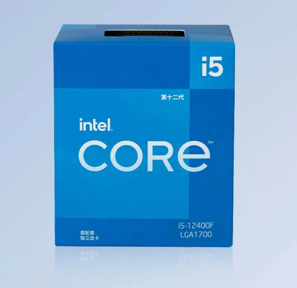 英特尔12代 i5-12400f cpu处理器 6核12线程 单核睿频至高4.4ghz