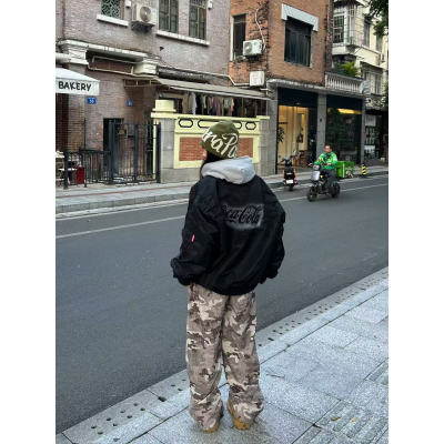 A11SLAVE美式复古工装迷彩情侣