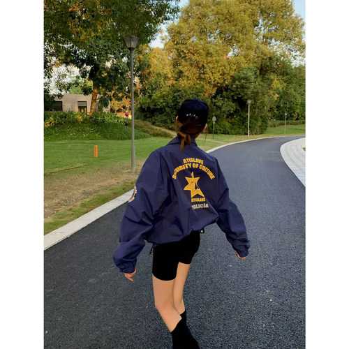 A11SLAVE美式徽章外套男女冲锋衣