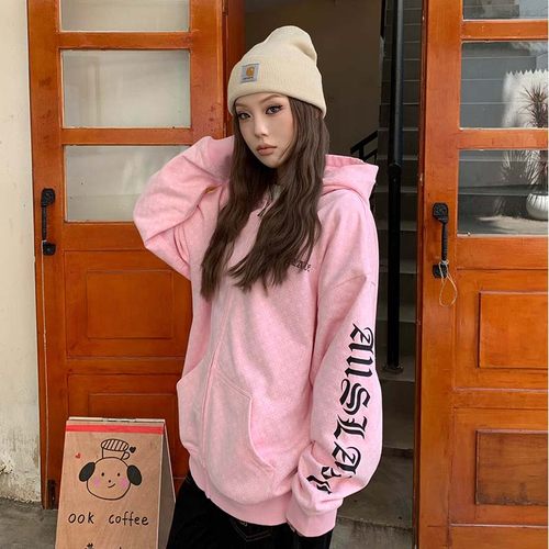 A11SALVE美式复古哥特字母卫衣