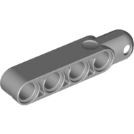 科技1*5转口避震臂积木零件 4孔臂带球接口 15459 NO.G1128