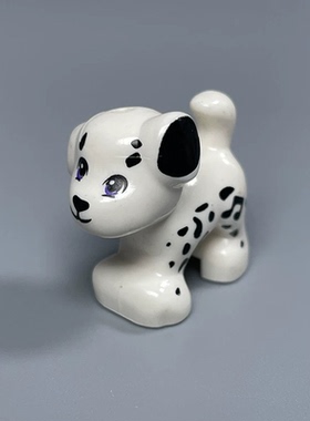 MOC小颗粒积木宠物狗狗 斑点狗 花纹动物零件装饰93088MOC配件