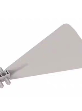 MOC国产积木89509 可再生能源风扇叶白色小颗粒9688教学 适用乐高