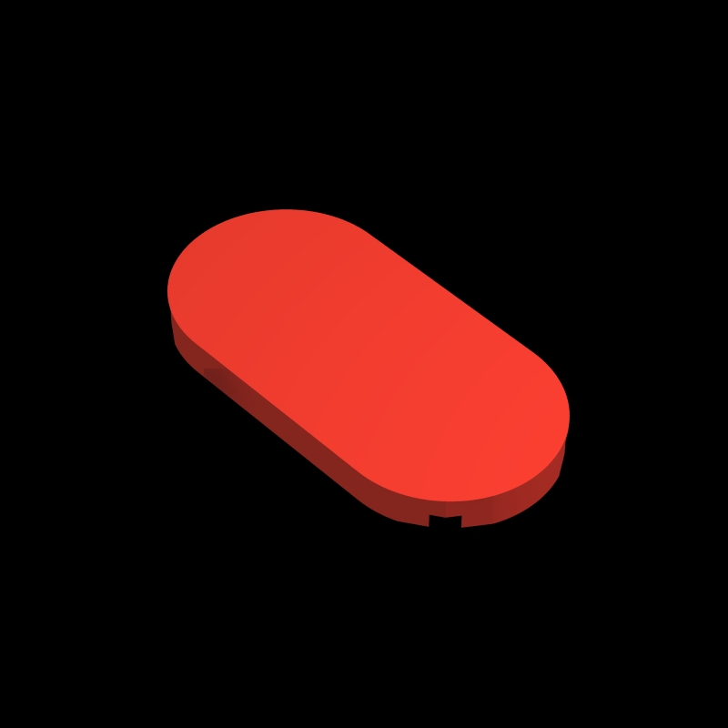 兼容乐高积木零件 66857 光面2x4椭圆板  NO.D152