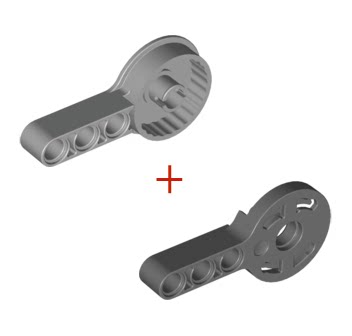 diy搭建益智散件旋转积木