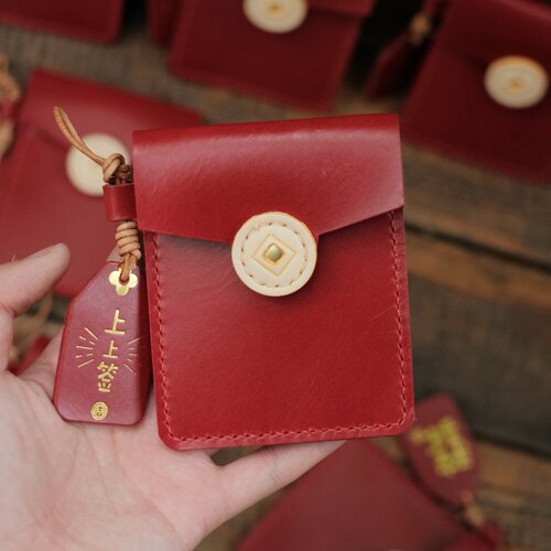 特别的礼物～原创小红包卡包真皮