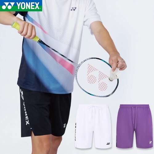 2025新款尤尼克斯羽毛球服YY男女运动跑步吸汗短裤速干120025BCR