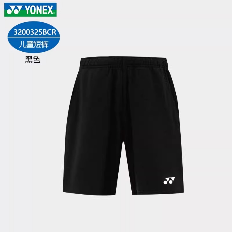 2025新款YONEX尤尼克斯羽毛球服儿童短裤男女款运动速干yy3200325