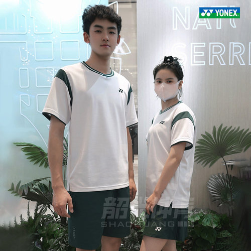 2025新款YONEX尤尼克斯YY羽毛球服运动T恤短袖1103825BCR/2103825
