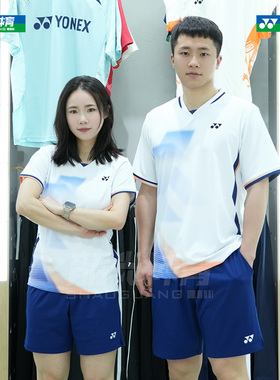 25年新款尤尼克斯YY羽毛球服运动服T恤上衣短袖110135/210135BCR