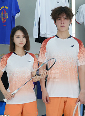 2024新款YONEX尤尼克斯羽毛球服110374BCR速干短袖比赛运动T恤