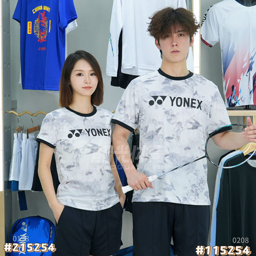 2024新款尤尼克斯YONEX羽毛球服男女同款羽毛球短袖比赛115254BCR