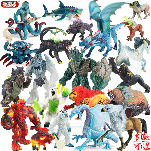 仿真神话动物模型火斗牛儿童玩具