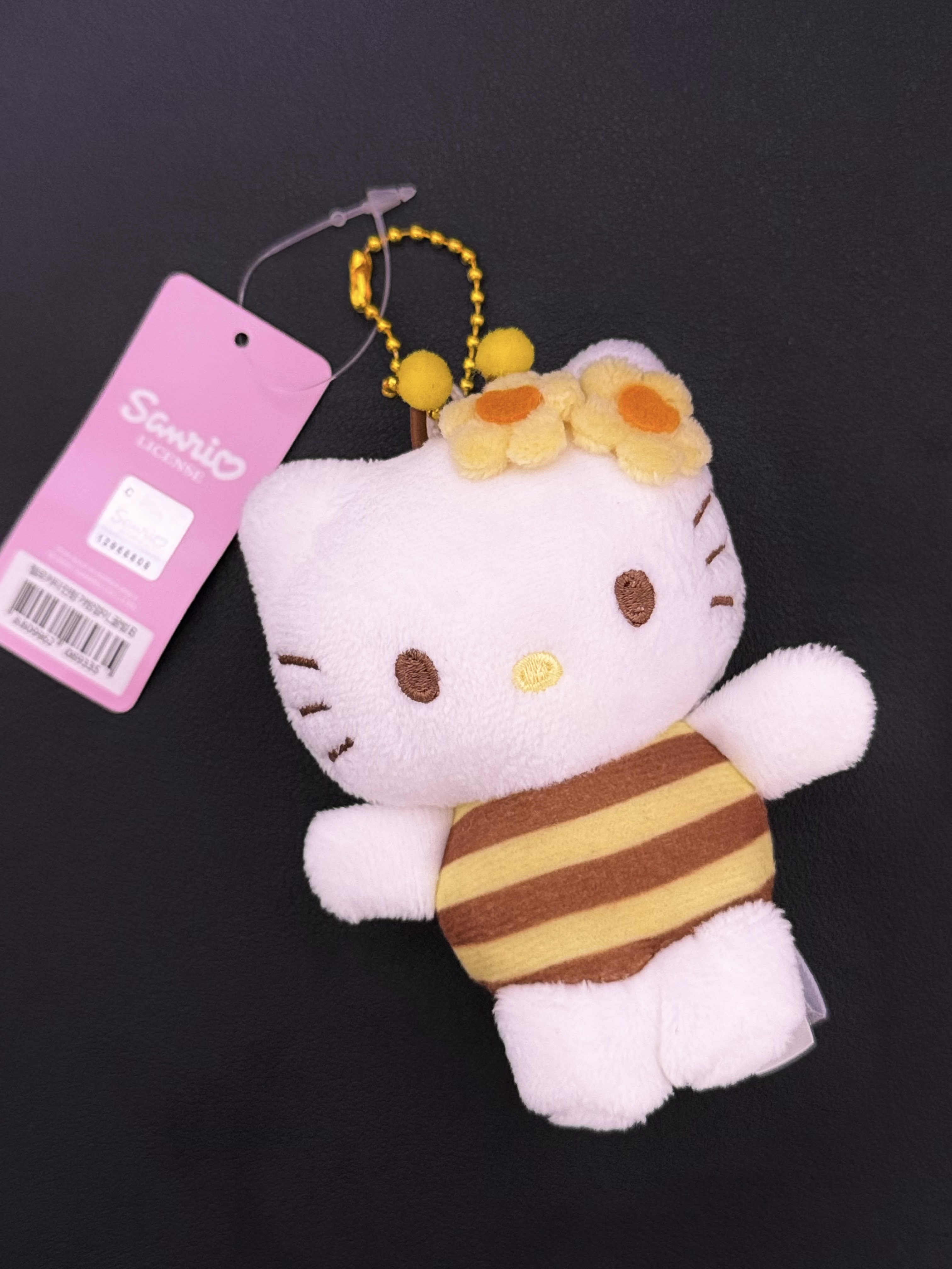 【国现秒发】韩版hellokitty蜜蜂毛绒挂件