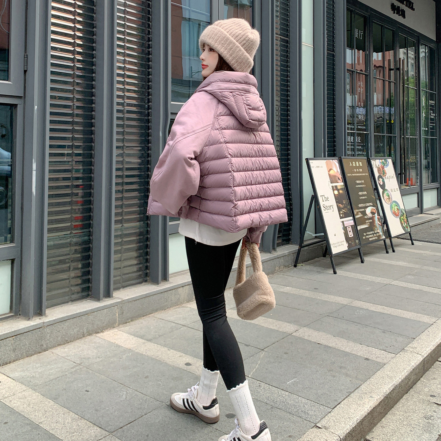 25现货新款新标90白鸭绒假两件羽绒服女282-25083-P270-K415,女装羽绒服,浙宝282