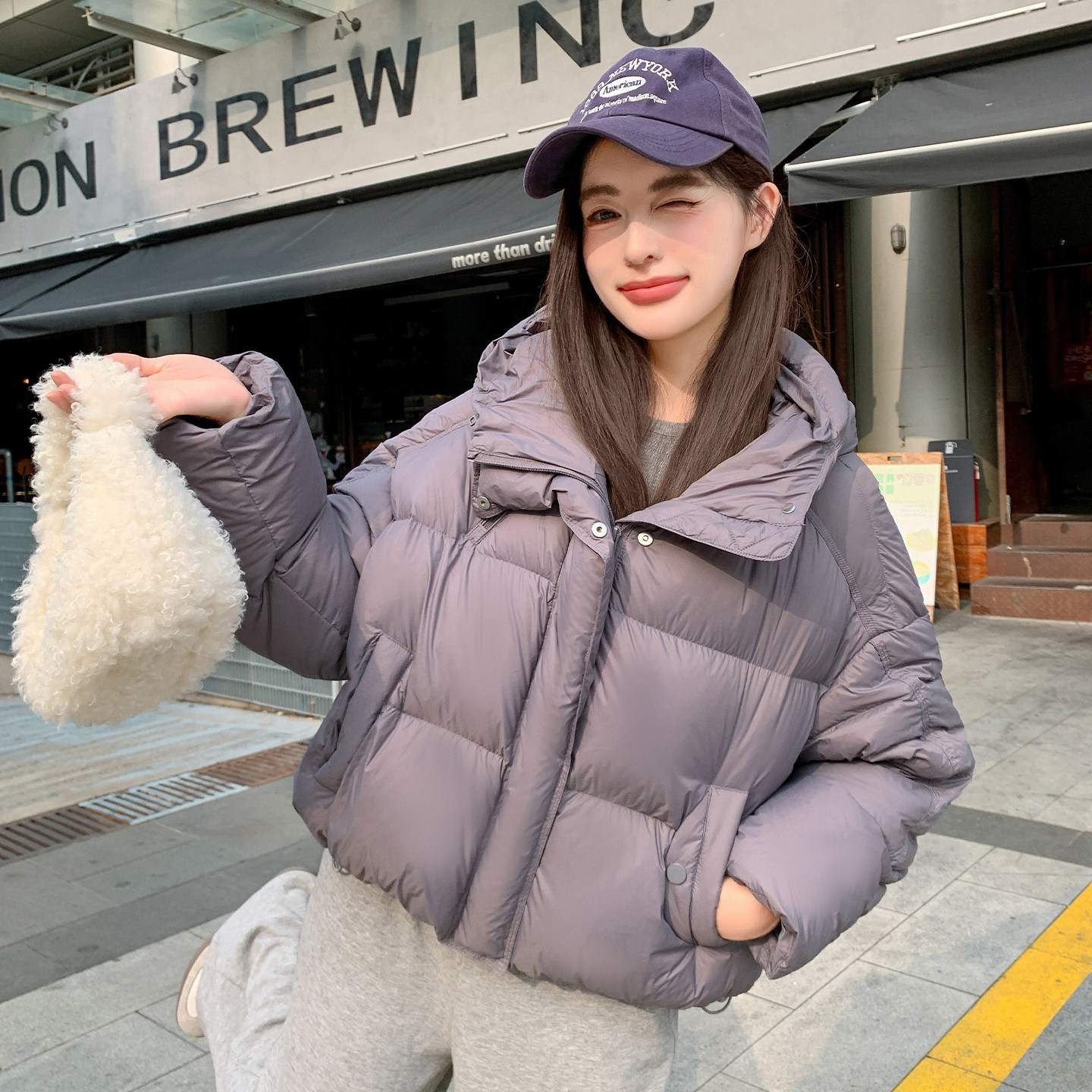 2025现货新标90白鸭绒羽绒服女肯豆泡芙款282-9386-P265-K408,女装羽绒服,浙宝282