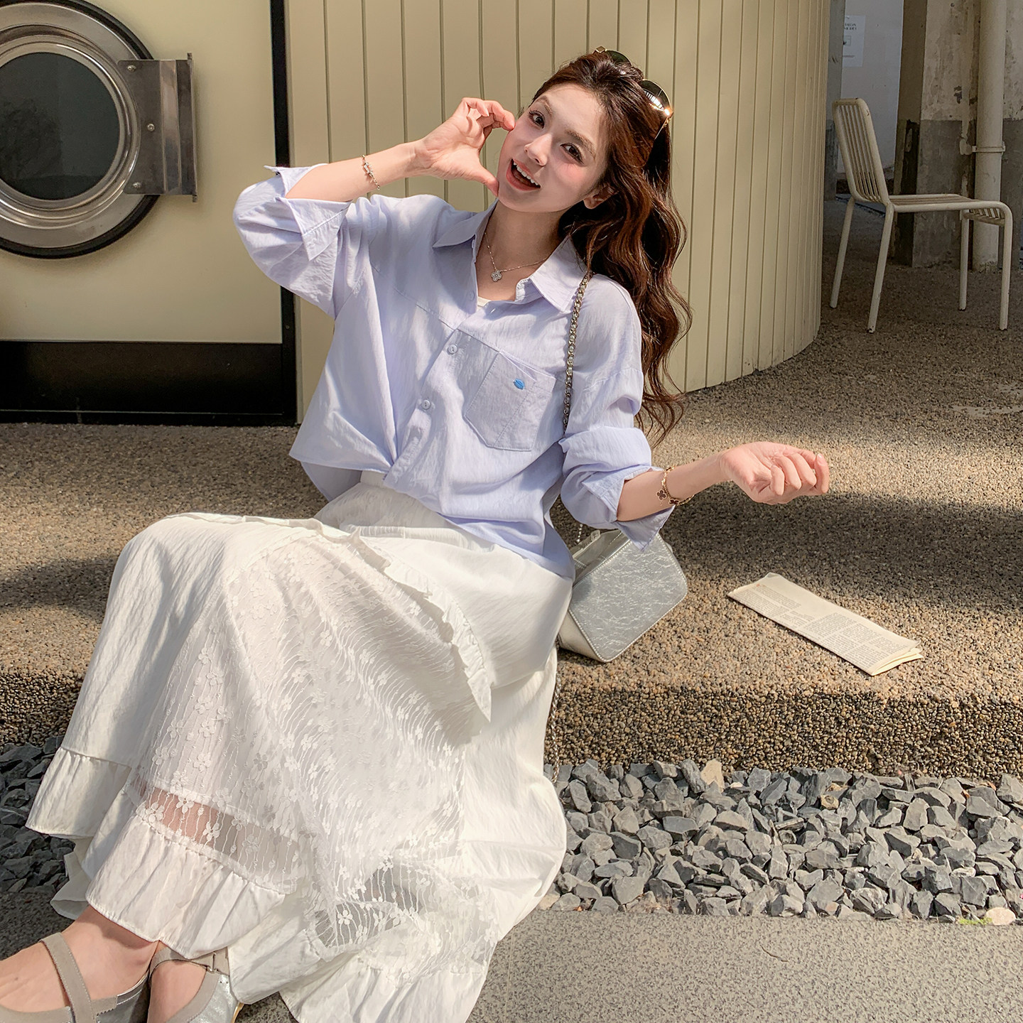 2026新款衬衣+半裙+内搭三件套282-8206-P155-K225,女装职业装,浙宝282