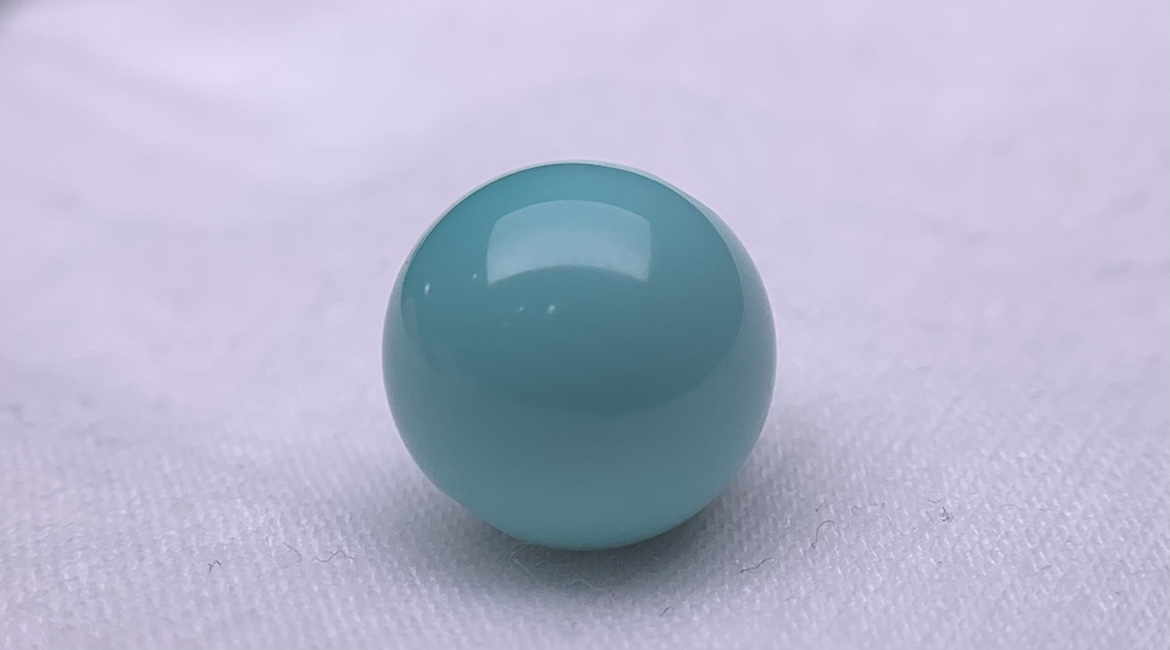 原矿绿松石圆珠散珠配珠高瓷108手串项链顶珠三通隔珠DIY配饰