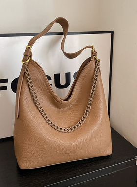 大容量包包女2025新款小众设计简约链条单肩斜挎包上班通勤托特包