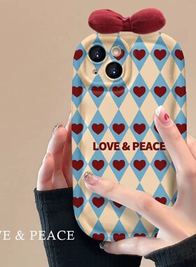 菱格爱心蝴蝶结适用荣耀magic6pro手机壳硅胶90GT/100pro/80全包华为nova12活力版/11se/mate60pro+/p60/p40