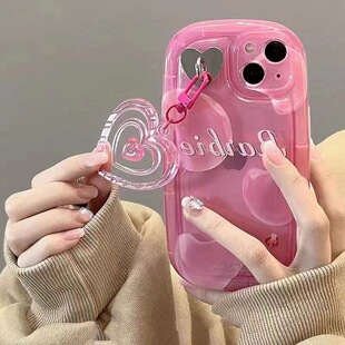 findx8pro防摔一加ace5pro s19高级感opporeno13 粉色爱心吊坠vivoy300t x200s手机壳硅胶x200promini小众s20