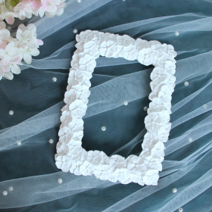 中空相框树脂长方形绣球花相框立体装饰画框粉色复古风摆件