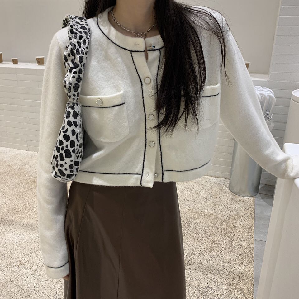 毛衣长袖针织衫小香风开衫