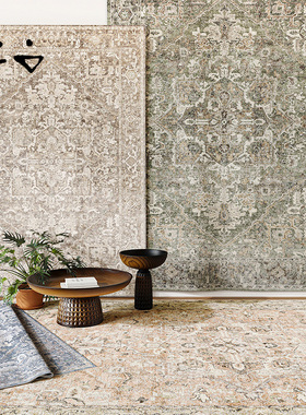 寻由民族风地毯摩洛哥北欧客厅沙发复古美式波斯卧室床边毯走廊毯