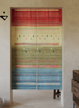 寻由波斯复古民族风门帘隔断帘高档轻奢卧室厨房遮挡帘卫生间挂帘