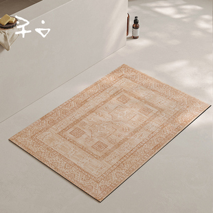 寻由埃特勒塔粉浴室卫生间防滑地垫厕所门口吸水速干脚垫防摔地毯