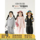 幼悠女童7A抗菌卫衣2026春秋童趣可爱蓬松透气休闲防风连帽外套潮
