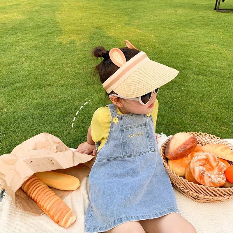 幼悠女童牛仔背带裙宝宝洋气韩版时尚连衣裙2025新款夏装吊带裙子