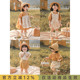 休闲上衣长裤 幼悠女童连衣裙夏季 可爱套装 宝宝甜美刺绣背带裤 新款