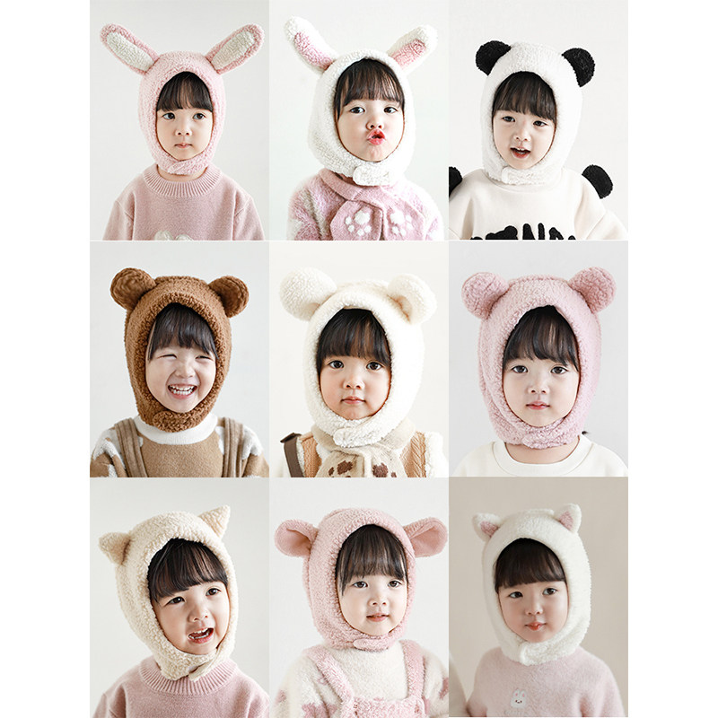 幼悠女童冬季毛绒帽可调节魔术贴软萌小动物耳朵造型宝宝可爱帽子,童装/婴儿装/亲子装,帽子,淘宝优惠券,粉丝福利购,淘宝优惠卷