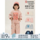 套装 幼悠女童2026春季 圆领卫衣宽松八分半星星直筒裤 卡通长袖 新款