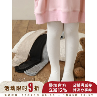 气可爱蓬松柔暖高弹不勒袜子 元 幼悠女童立体裆打底连裤 袜2025秋季