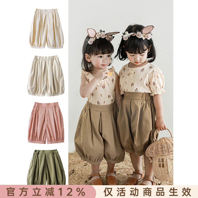 幼悠女童夏季宽松短裤轻薄图片