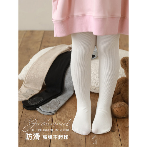 幼悠女童立体裆打底连裤袜2026春秋元气可爱蓬松柔暖高弹不勒袜子