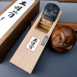 日本进口常三郎土性骨拉刨青纸钢寸四60mm木工刨子平刨硬木净刨