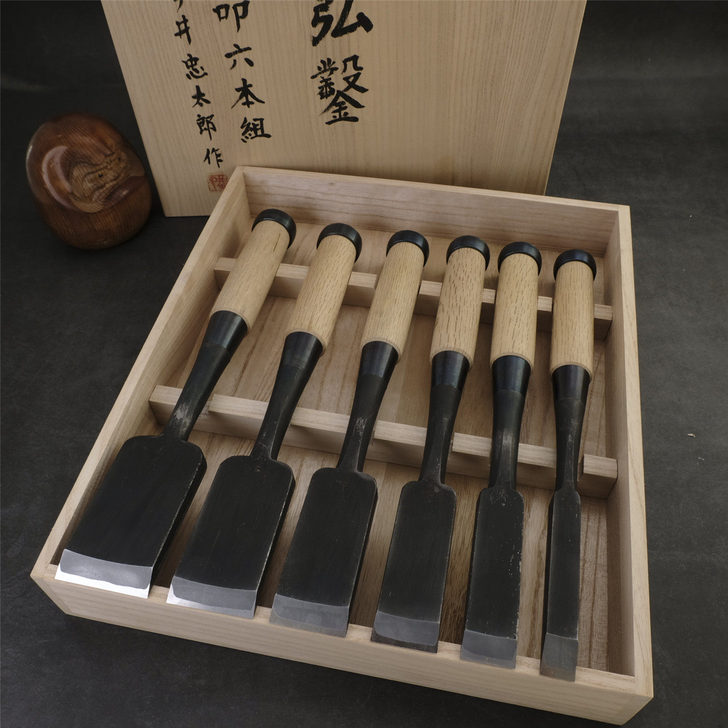 二治弘大工叩凿重凿大工榫卯凿今井忠太郎日本木工凿子安来青纸钢