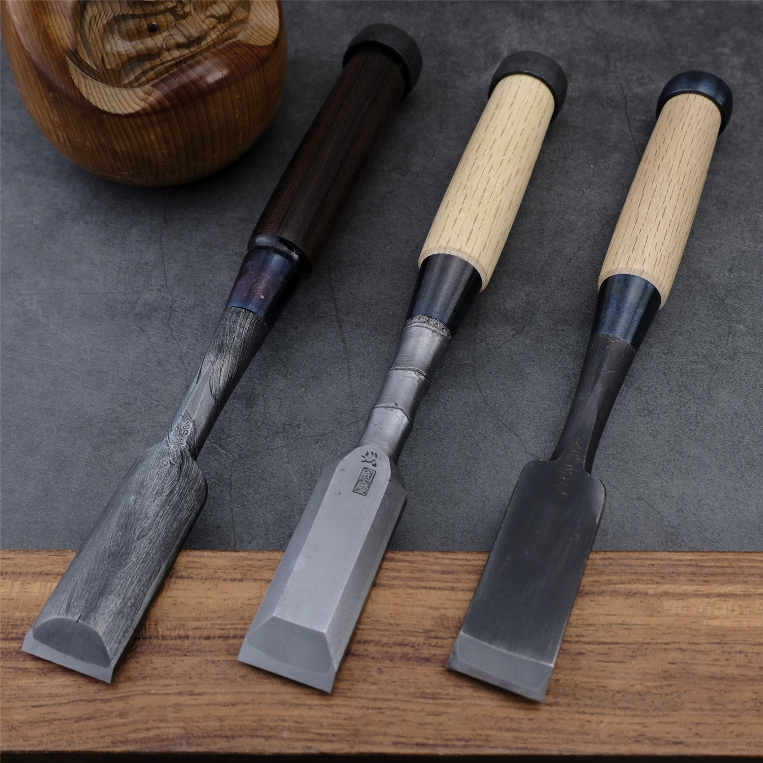 日本名匠8分追入凿国庆竹节田斋二治弘锦清水五百藏木工凿子扁铲