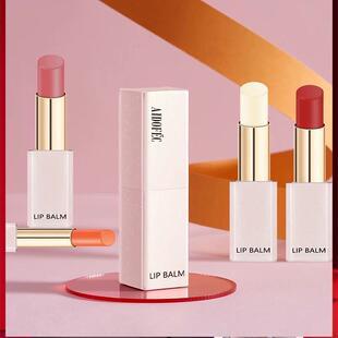 爱得菲莹润唇膏花漾淡彩温变口红冰糖纯色活力甜橙蜜桃微醺