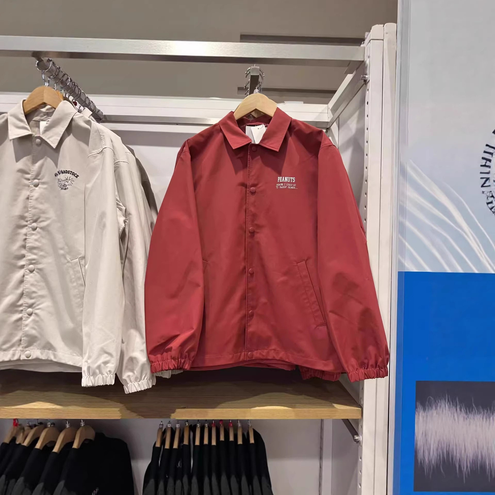 日单2026春款男女情侣款宽松印花休闲时尚教练夹克外套上衣484663