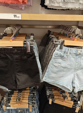 出品2024夏新款百搭松紧腰牛仔短裤水洗休闲裤女童K466318