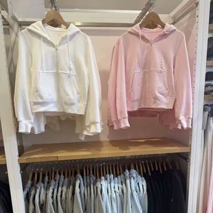 岛国单！ 春款女装新款休闲运动卫衣拉链纯色连帽外套上衣484236