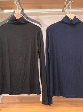 日系女装25秋冬新高领套头衫高领打底衫长袖T恤上衣478954/471601
