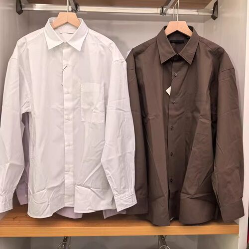 日系合作款男装女装26款廓形宽松衬衫长袖衬衣薄外套空调衫482453